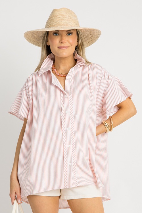 Hi-Lo Stripe Shirt, Lt. Coral - 0530-161.jpg