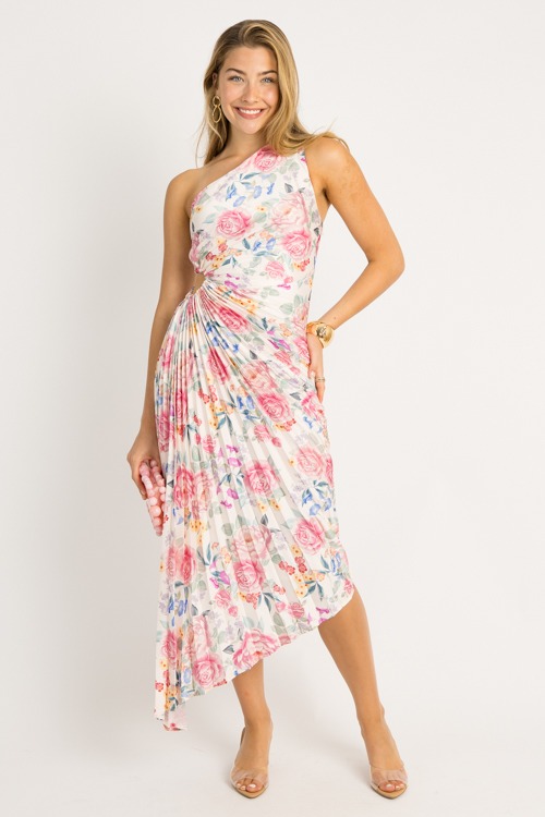 Dreamy Bloom Pleated Maxi