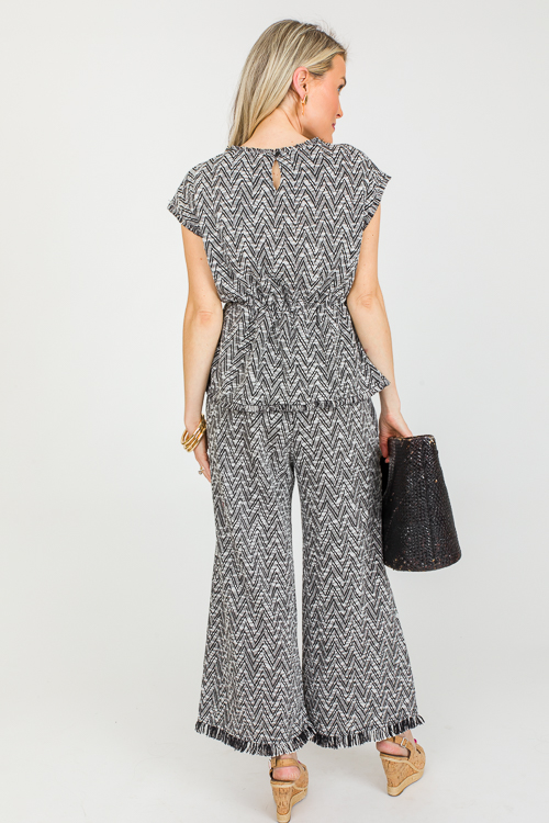 Divine Pants Set, White/Black