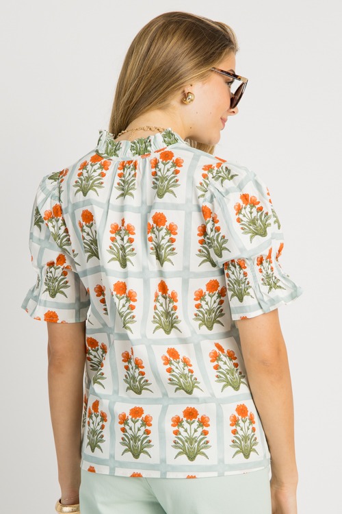 Grid Bloom Top, Orange - 0530-5.jpg