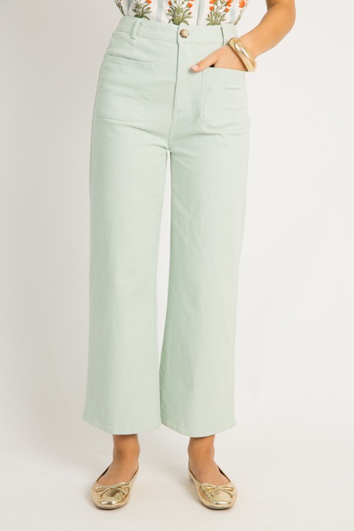 Dorian Twill Pants, Seafoam
