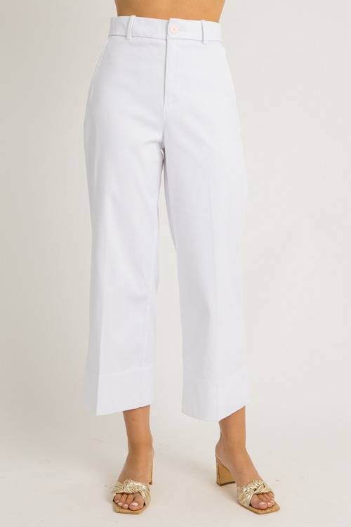 Spanx Crop Wide Leg Pant, White