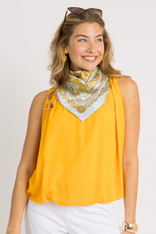 Bubble Hem Tank, Dandelion