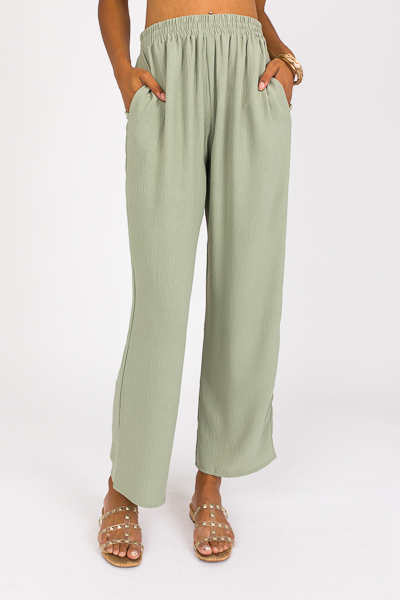 Sage Pull-On Pants - SALE - The Blue Door Boutique