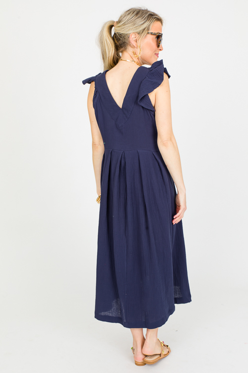 Gauze V Maxi, Navy