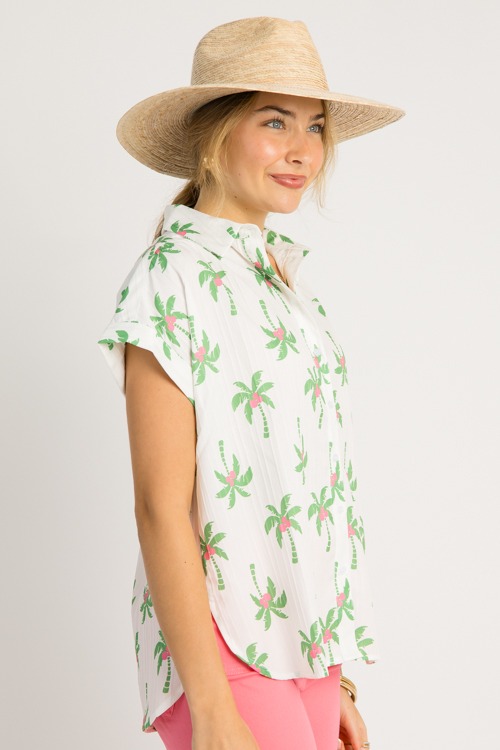 Palm Tree Button Up, White/Gree - 0602-29.jpg
