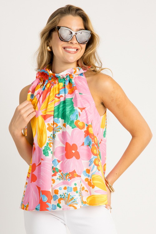 Bridget Halter Tank, Gardenscape