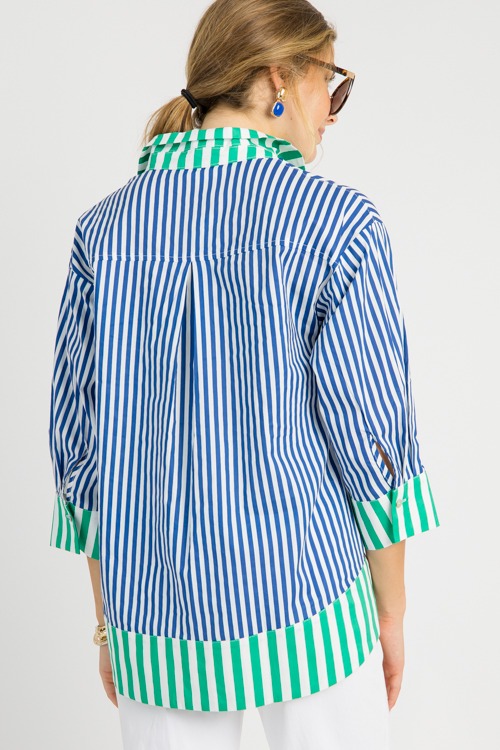 Pearl Button Stripe Top, Navy - 0603-100.jpg
