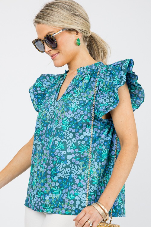 Meg Floral Top, Emerald Blue - 0603-11.jpg