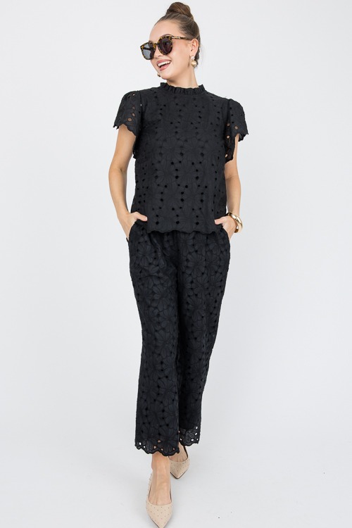 Eyelet Floral Pants, Black - 0603-120.jpg