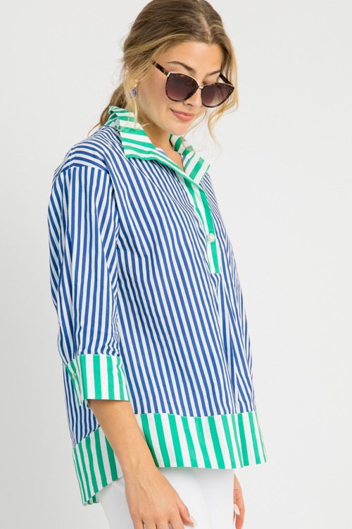 Pearl Button Stripe Top, Navy - 0603-99.jpg