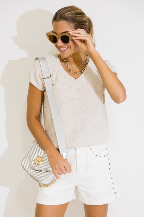 Studded Denim Shorts, Off White - 0604-115.jpg
