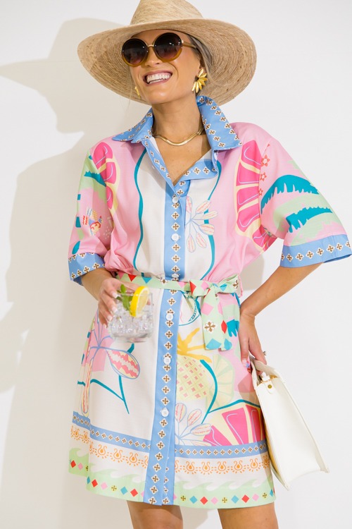 Sweet Summer Lime Dress, Pink