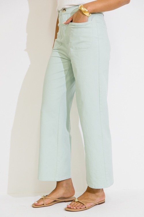 Dorian Twill Pants, Seafoam