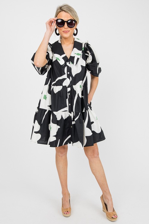 Marcy Floral Dress, Black - 0605-32p.jpg