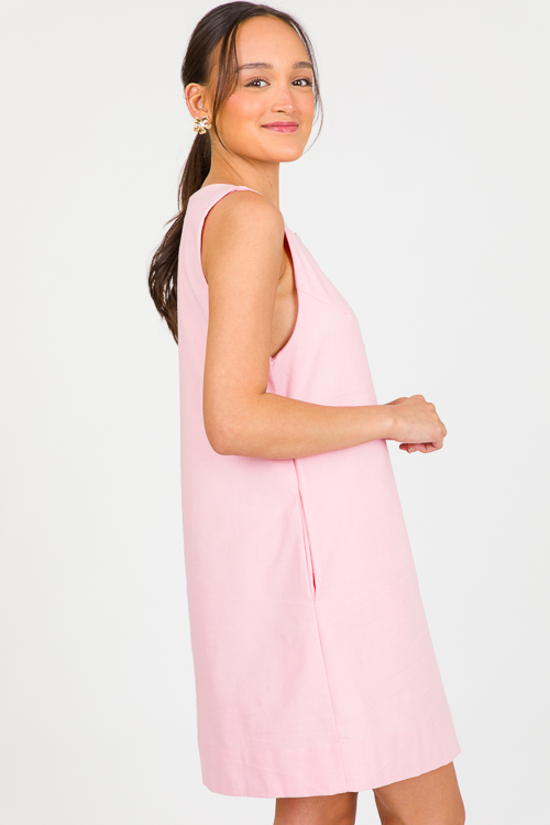 Scallop Button Shift, Pink