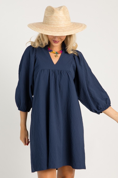 Tiana Texture Dress, Navy - 0605-55p.jpg