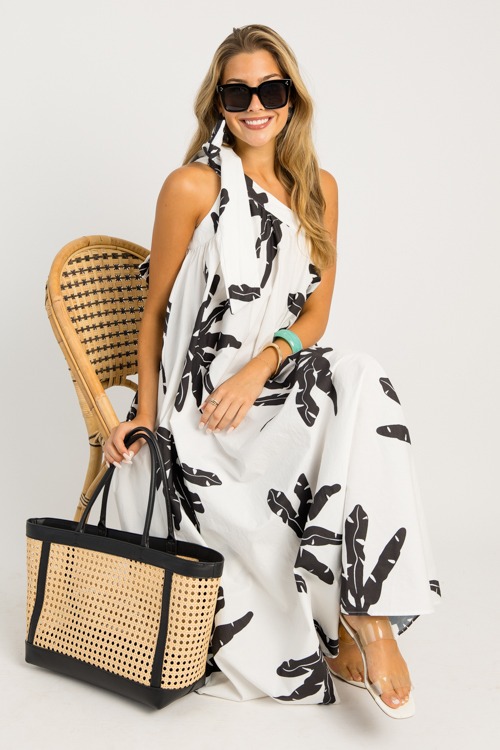 Paradise Awaits Maxi, White Black