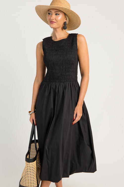 Ashton Smock Midi, Black