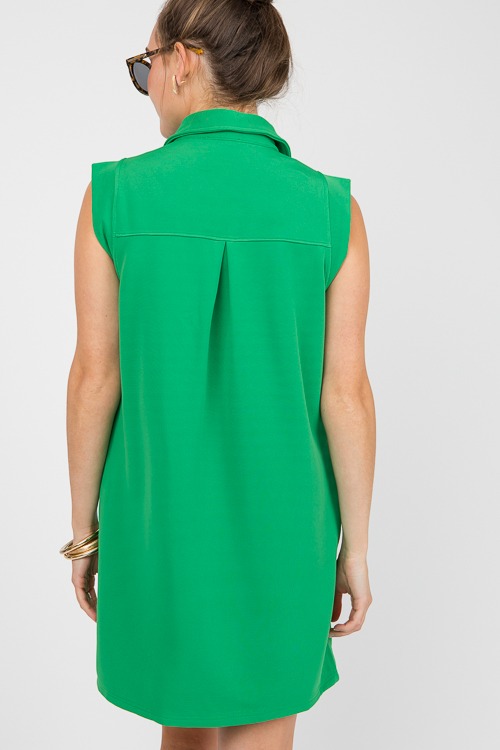 Rib Stretch Dress, Green - 0605-83.jpg