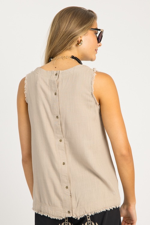 Fray Trim Linen Tank, Latte - 0606-119.jpg