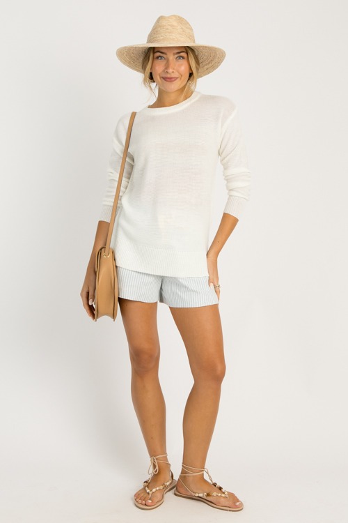 Harper Sweater, White