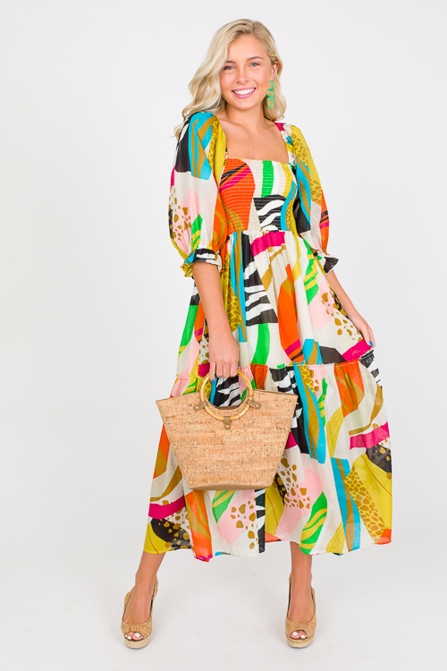 Bold Abstract Mix Midi, Multi