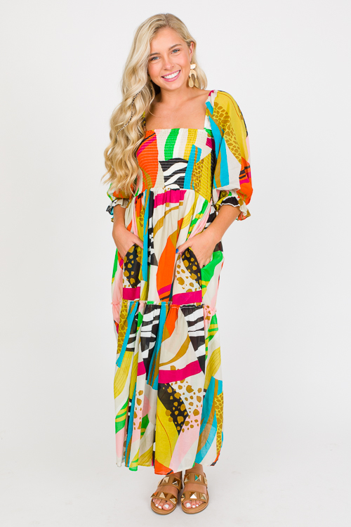 Bold Abstract Mix Midi, Multi