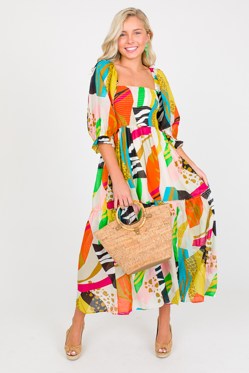 Bold Abstract Mix Midi, Multi