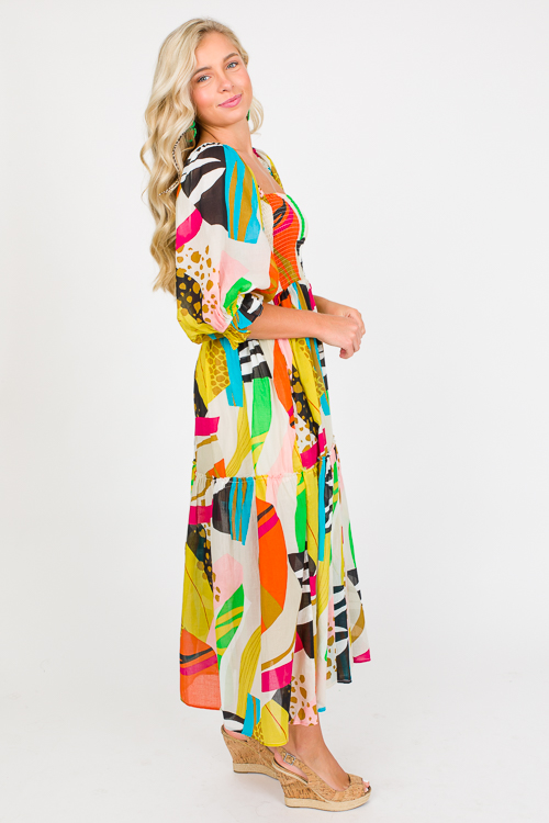 Bold Abstract Mix Midi, Multi