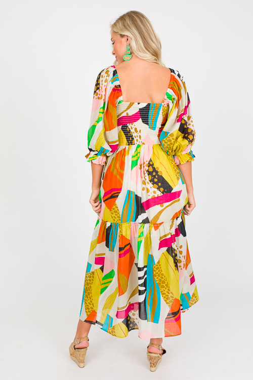 Bold Abstract Mix Midi, Multi