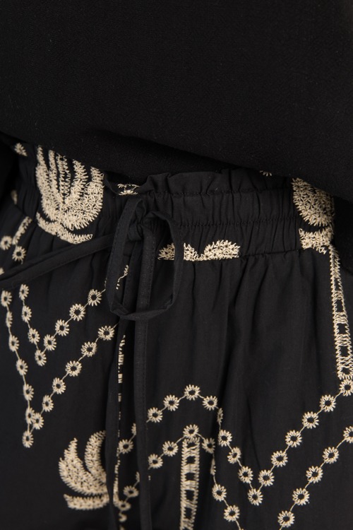 Palm Embroidery Pants, Black - 0606-62.jpg