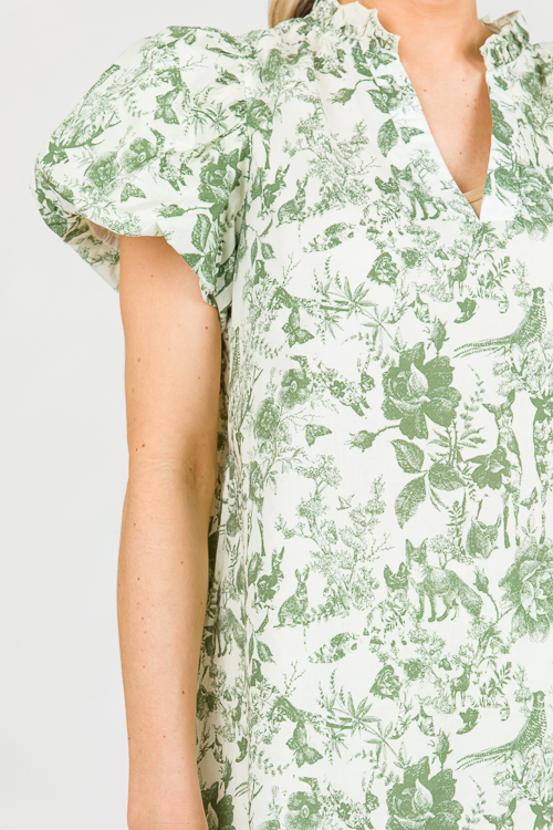 Toile Top, Olive