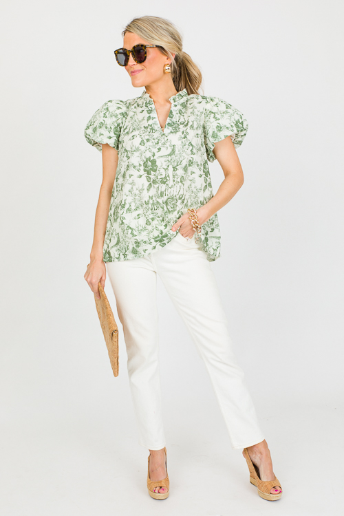 Toile Top, Olive