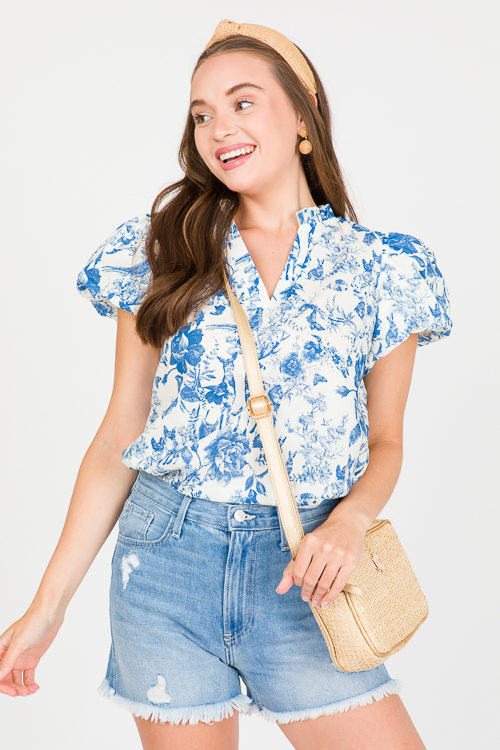 Toile Top, Blue