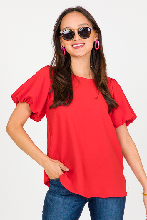 Renee Blouse, Tomato Red