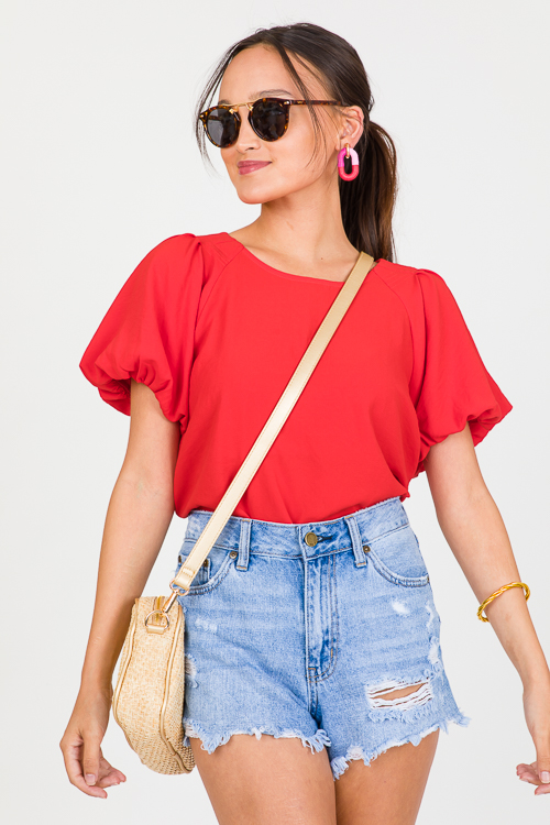 Renee Blouse, Tomato Red