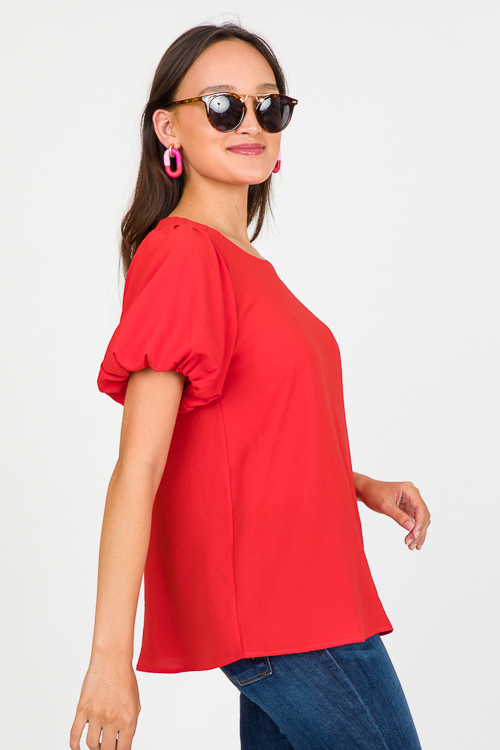 Renee Blouse, Tomato Red