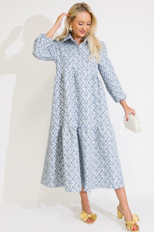 Floral Embossed Midi, Blue - 0609-86.jpg