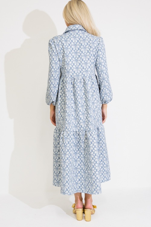 Floral Embossed Midi, Blue - 0609-89.jpg