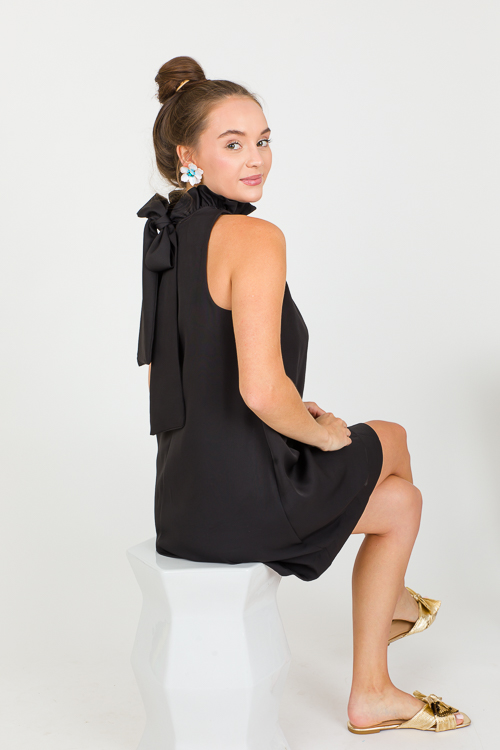 Preppy Persona Dress, Black