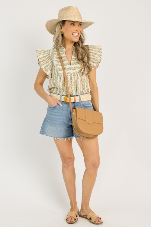 Floral Vines Top, Tangerine - 0610-131.jpg