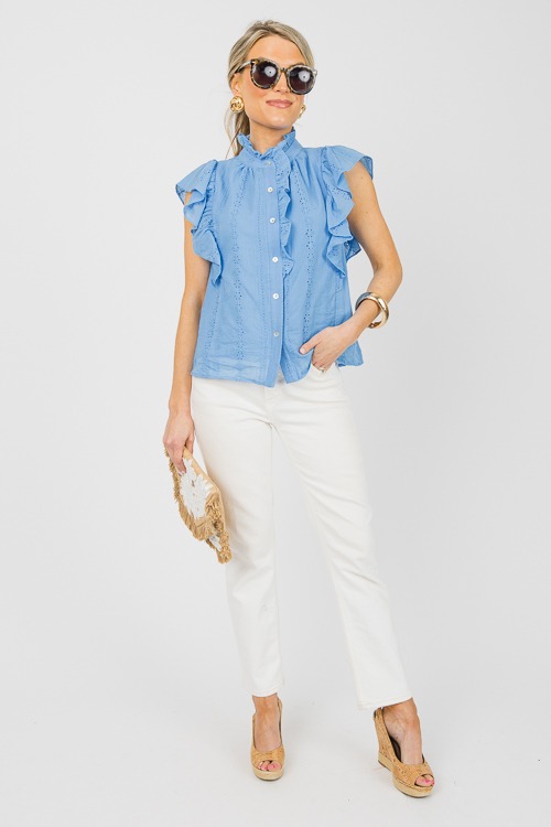 Eyelet Button Top, Blue - 0610-146.jpg