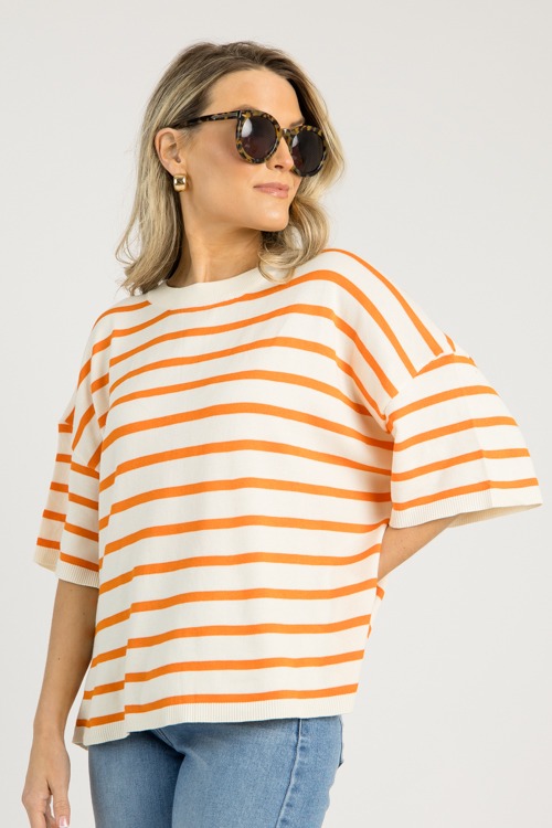 Jana Stripe Sweater, Orange - 0610-50.jpg