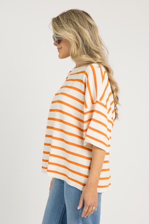 Jana Stripe Sweater, Orange - 0610-51.jpg