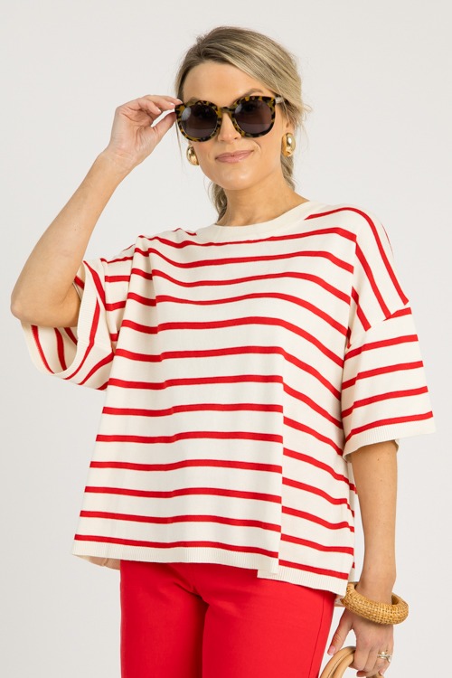 Jana Stripe Sweater, Red - 0610-58.jpg