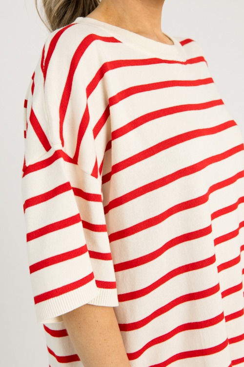 Jana Stripe Sweater, Red - 0610-60.jpg