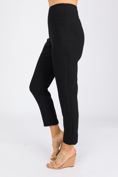 Flat Front Black Pants