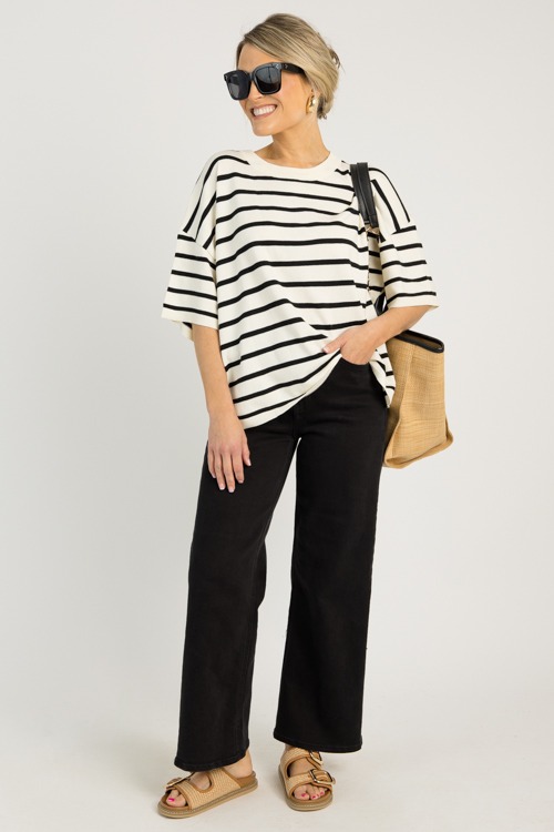 Jana Stripe Sweater, Black - 0610-74.jpg