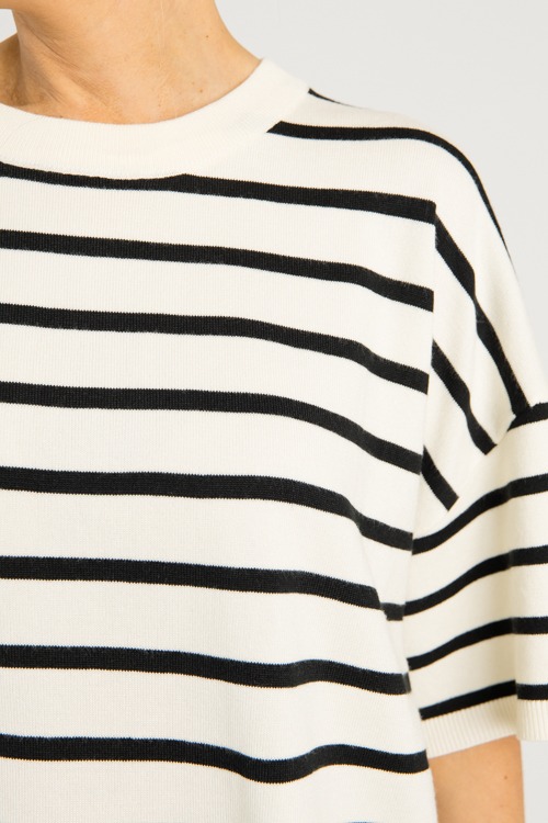 Jana Stripe Sweater, Black - 0610-79.jpg